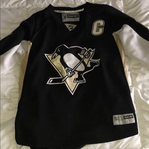 REEBOK KIDS L/XL SIDNEY CROSBY JERSEY